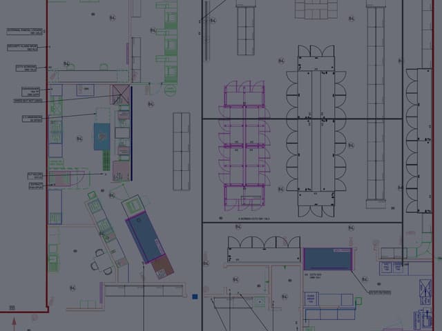Anonymised electrical and containment drawing produced for a retail fit-out project