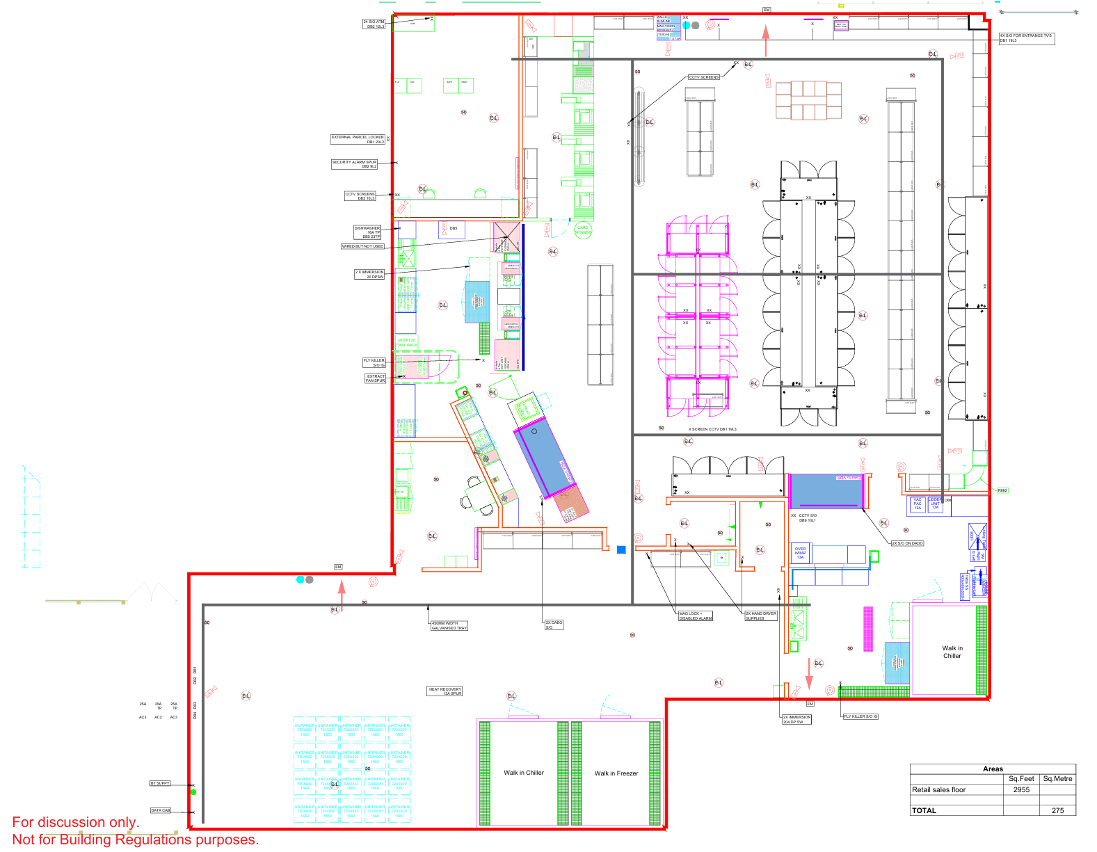 Containment & Power technical drawing